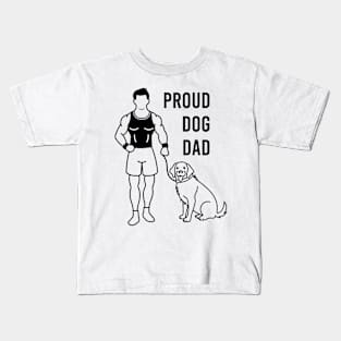 Proud Dog Dad Kids T-Shirt